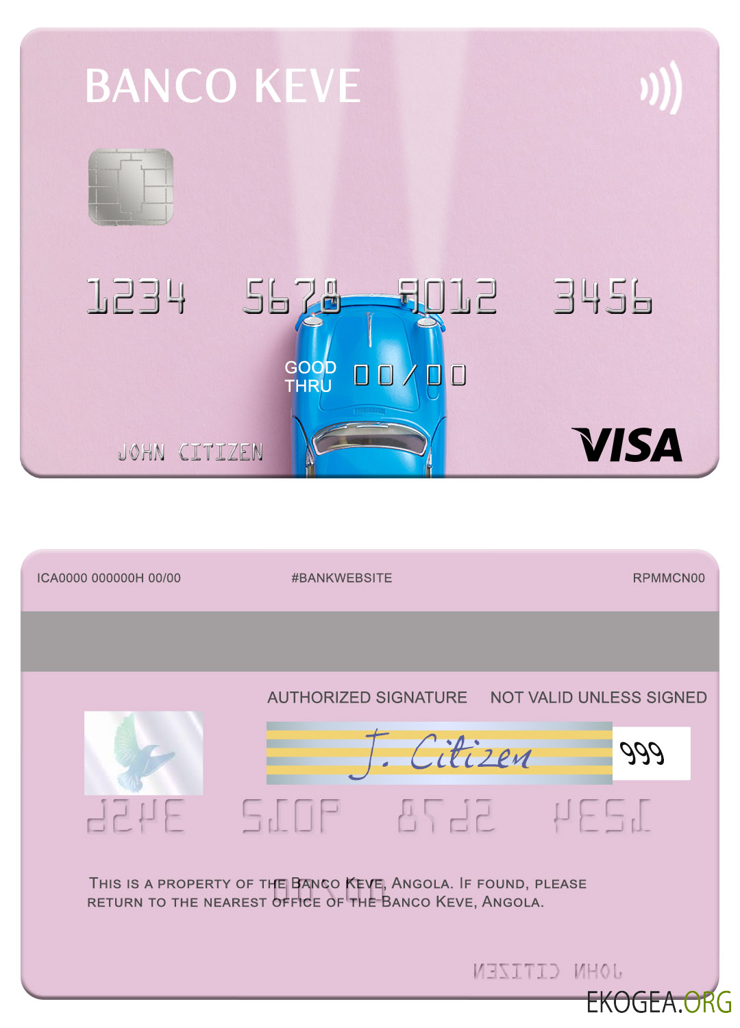 Carte visa Angola Banco Keve